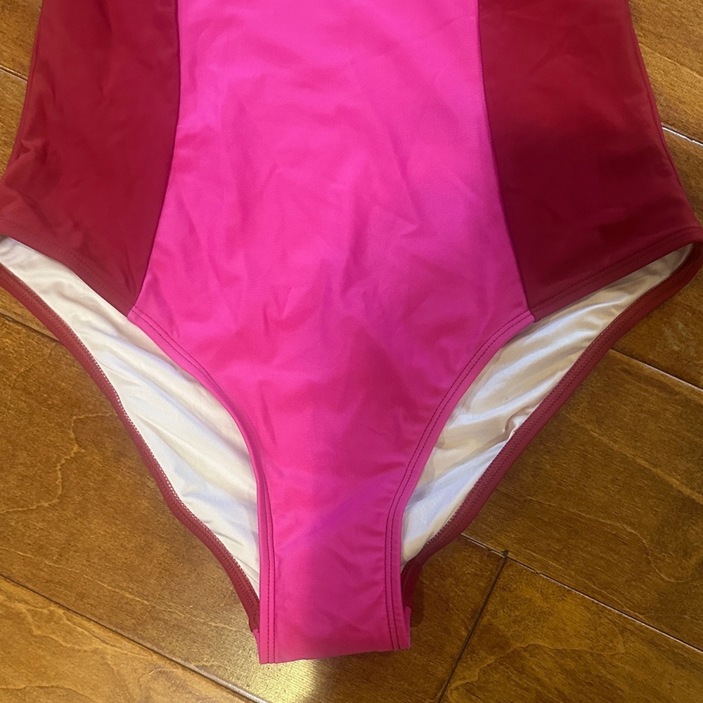 Cupshe Pink and Orange One Piece Swimsuit - Picture 3 of 4